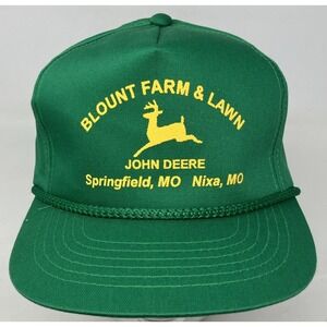 Vintage John Deere Blount Farm & Lawn Springfield Nixa Missouri Snapback Hat